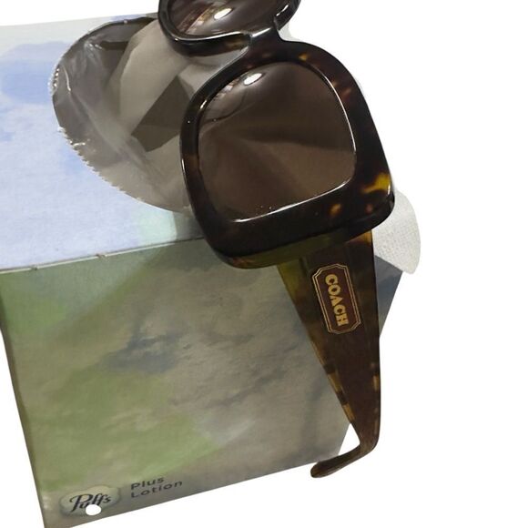 Coach Brown Dark Tortoise Purple Side Frame NWOT main image 11